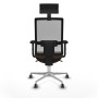 Chaise de Bureau avec Appui-tête Piqueras y Crespo 2D086G1 Brun foncé