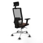 Chaise de Bureau avec Appui-tête Piqueras y Crespo 2D086G1 Brun foncé