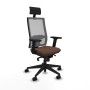 Chaise de Bureau avec Appui-tête Piqueras y Crespo 2D066N1 Brun foncé