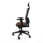 Chaise de Bureau avec Appui-tête Piqueras y Crespo 2D066N1 Brun foncé