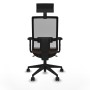 Chaise de Bureau avec Appui-tête Piqueras y Crespo 2D066N1 Brun foncé
