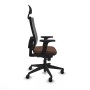 Chaise de Bureau avec Appui-tête Piqueras y Crespo 2D066N1 Brun foncé