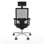 Chaise de Bureau avec Appui-tête Piqueras y Crespo 2D026N1 Brun foncé