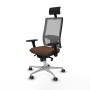Chaise de Bureau avec Appui-tête Piqueras y Crespo 3D086G1 Brun foncé