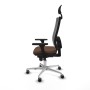 Chaise de Bureau avec Appui-tête Piqueras y Crespo 3D086G1 Brun foncé