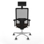 Chaise de Bureau avec Appui-tête Piqueras y Crespo 3D086G1 Brun foncé