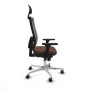 Chaise de Bureau avec Appui-tête Piqueras y Crespo 3D086G1 Brun foncé