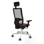 Chaise de Bureau avec Appui-tête Piqueras y Crespo 3D026G1 Brun foncé
