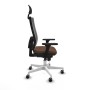 Chaise de Bureau avec Appui-tête Piqueras y Crespo 3D026G1 Brun foncé