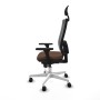 Chaise de Bureau avec Appui-tête Piqueras y Crespo 3D026N1 Brun foncé