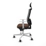Chaise de Bureau avec Appui-tête Piqueras y Crespo 4B026G1 Brun foncé