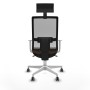 Chaise de Bureau avec Appui-tête Piqueras y Crespo 4B026G1 Brun foncé