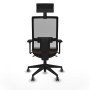 Chaise de Bureau avec Appui-tête Piqueras y Crespo 3D066G1 Brun foncé