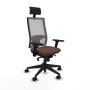 Chaise de Bureau avec Appui-tête Piqueras y Crespo 3D066N1 Brun foncé
