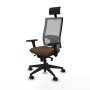 Chaise de Bureau avec Appui-tête Piqueras y Crespo 3D066N1 Brun foncé
