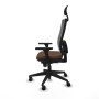 Chaise de Bureau avec Appui-tête Piqueras y Crespo 3D066N1 Brun foncé