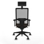 Chaise de Bureau avec Appui-tête Piqueras y Crespo 3D066N1 Brun foncé