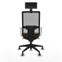Office Chair with Headrest Piqueras y Crespo 4B066G1 Dark brown