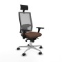 Chaise de Bureau avec Appui-tête Piqueras y Crespo 3D086N1 Brun foncé