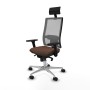 Chaise de Bureau avec Appui-tête Piqueras y Crespo 3D086N1 Brun foncé