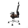 Chaise de Bureau avec Appui-tête Piqueras y Crespo 3D086N1 Brun foncé