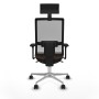 Chaise de Bureau avec Appui-tête Piqueras y Crespo 3D086N1 Brun foncé