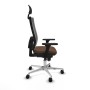 Chaise de Bureau avec Appui-tête Piqueras y Crespo 3D086N1 Brun foncé