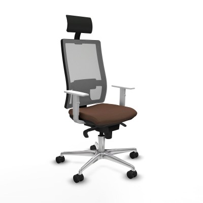 Office Chair with Headrest Piqueras y Crespo 4B086N1 Dark brown
