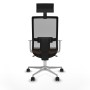 Office Chair with Headrest Piqueras y Crespo 4B086N1 Dark brown