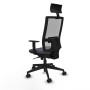 Chaise de Bureau avec Appui-tête Piqueras y Crespo 1D066N1 Gris foncé