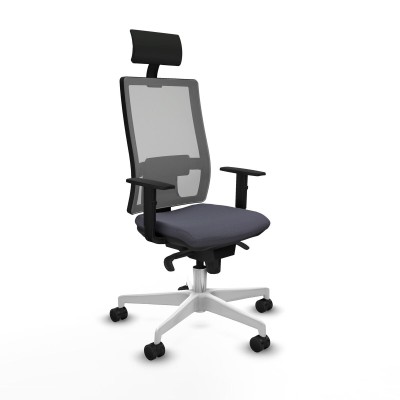 Chaise de Bureau avec Appui-tête Piqueras y Crespo 1D026N1 Gris foncé