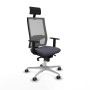 Office Chair with Headrest Piqueras y Crespo 1D086G1 Dark grey