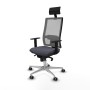 Office Chair with Headrest Piqueras y Crespo 1D086G1 Dark grey