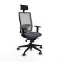 Chaise de Bureau avec Appui-tête Piqueras y Crespo 1D066G1 Gris foncé