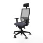 Chaise de Bureau avec Appui-tête Piqueras y Crespo 1D066G1 Gris foncé