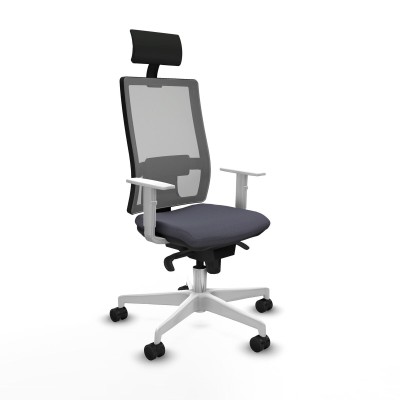 Office Chair with Headrest Piqueras y Crespo 4B026N1 Dark grey