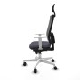 Office Chair with Headrest Piqueras y Crespo 4B026N1 Dark grey