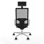 Office Chair with Headrest Piqueras y Crespo 4B026N1 Dark grey