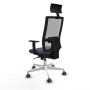 Office Chair with Headrest Piqueras y Crespo 1D026G1 Dark grey