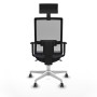 Office Chair with Headrest Piqueras y Crespo 1D026G1 Dark grey