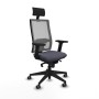 Office Chair with Headrest Piqueras y Crespo 2D066G1 Dark grey
