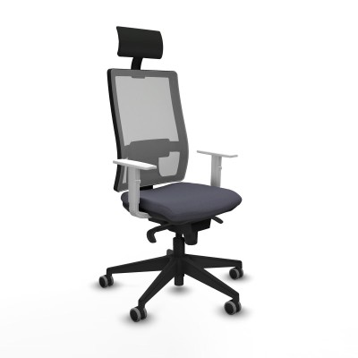 Chaise de Bureau avec Appui-tête Piqueras y Crespo 4B066G1 Gris foncé