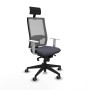 Chaise de Bureau avec Appui-tête Piqueras y Crespo 4B066G1 Gris foncé