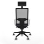 Office Chair with Headrest Piqueras y Crespo 4B066G1 Dark grey