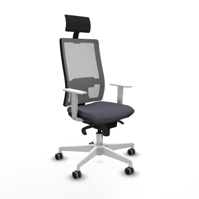 Office Chair with Headrest Piqueras y Crespo 4B026G1 Dark grey