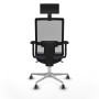Office Chair with Headrest Piqueras y Crespo 2D086G1 Dark grey