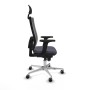 Office Chair with Headrest Piqueras y Crespo 2D086G1 Dark grey