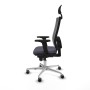 Office Chair with Headrest Piqueras y Crespo 2D086G1 Dark grey