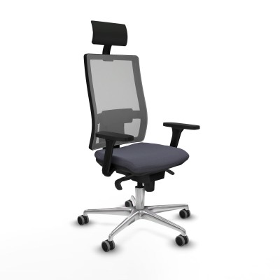 Office Chair with Headrest Piqueras y Crespo 3D086G1 Dark grey