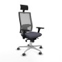 Office Chair with Headrest Piqueras y Crespo 3D086G1 Dark grey